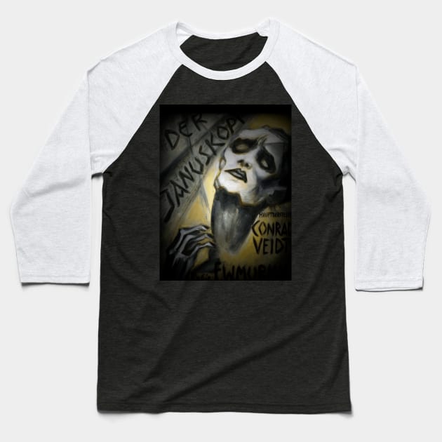 The Head Of Janus - Der Janus-Kopf. Baseball T-Shirt by OriginalDarkPoetry